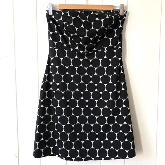 The Limited Polka Dot Strapless Dress - Picture 3 of 8